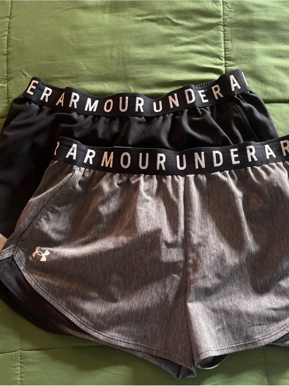 Under Armour womens Performance shorts- Black and Gray